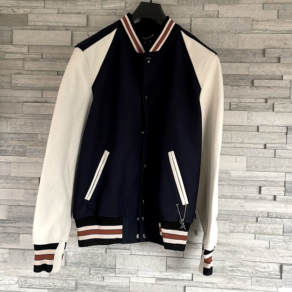 COACH Men’s Icon Varsity Leather Jacket size 52